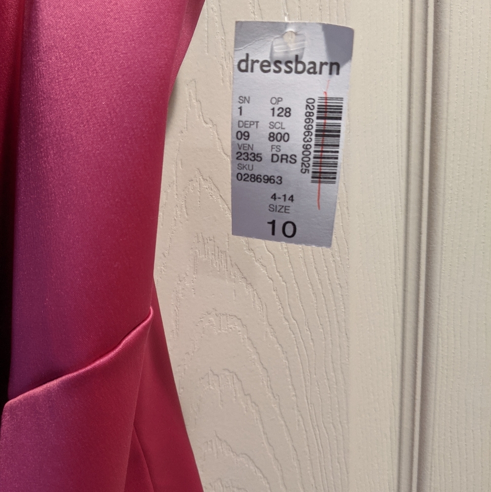 NWT one shoulder pink dress - Picture 3 of 4